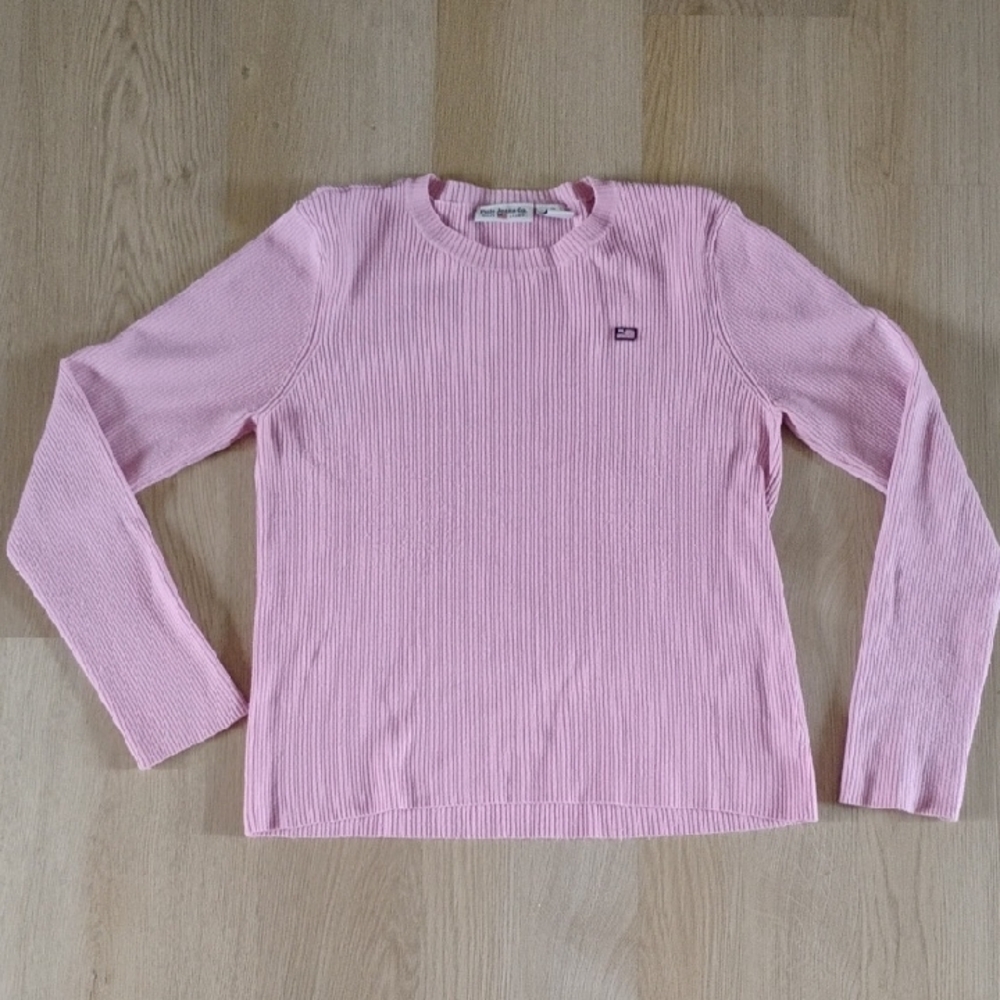 Polo Ralph Lauren Pink Ribbed Long Sleeve Top